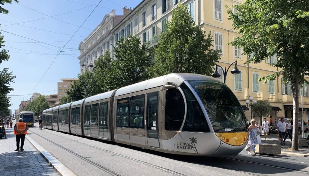 TRAMS IN NICE FRANCE